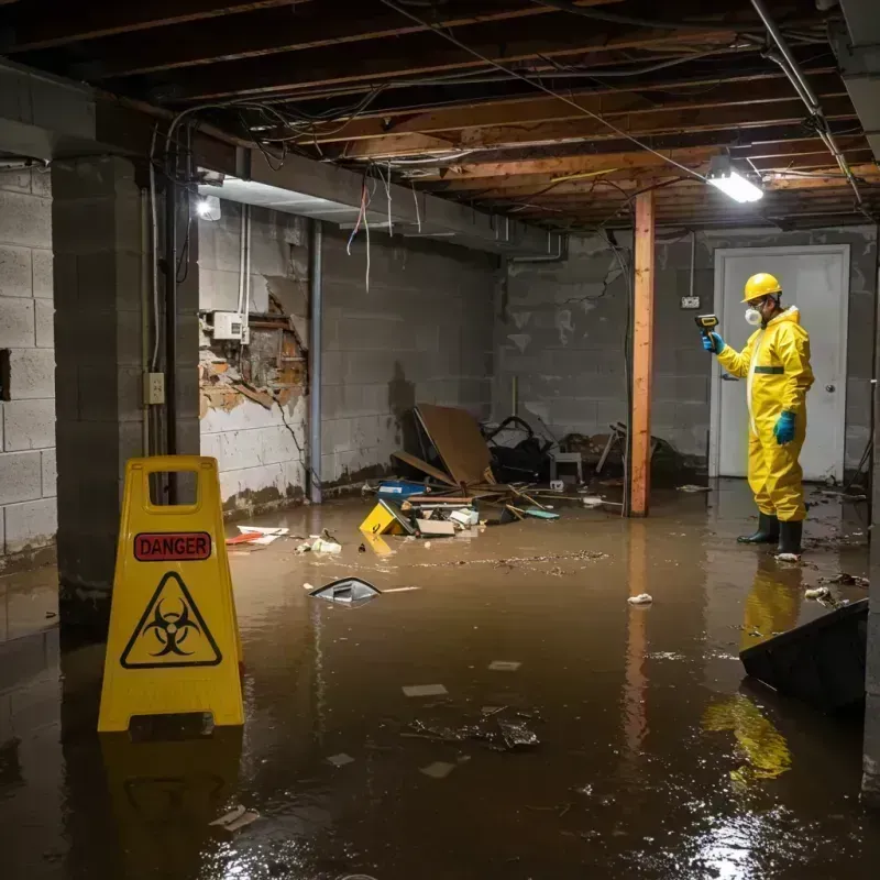 Flooded Basement Electrical Hazard in Green Hill, TN Property